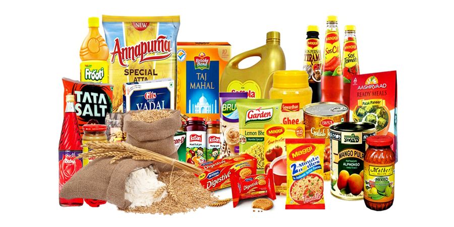 Assorted grocery products
