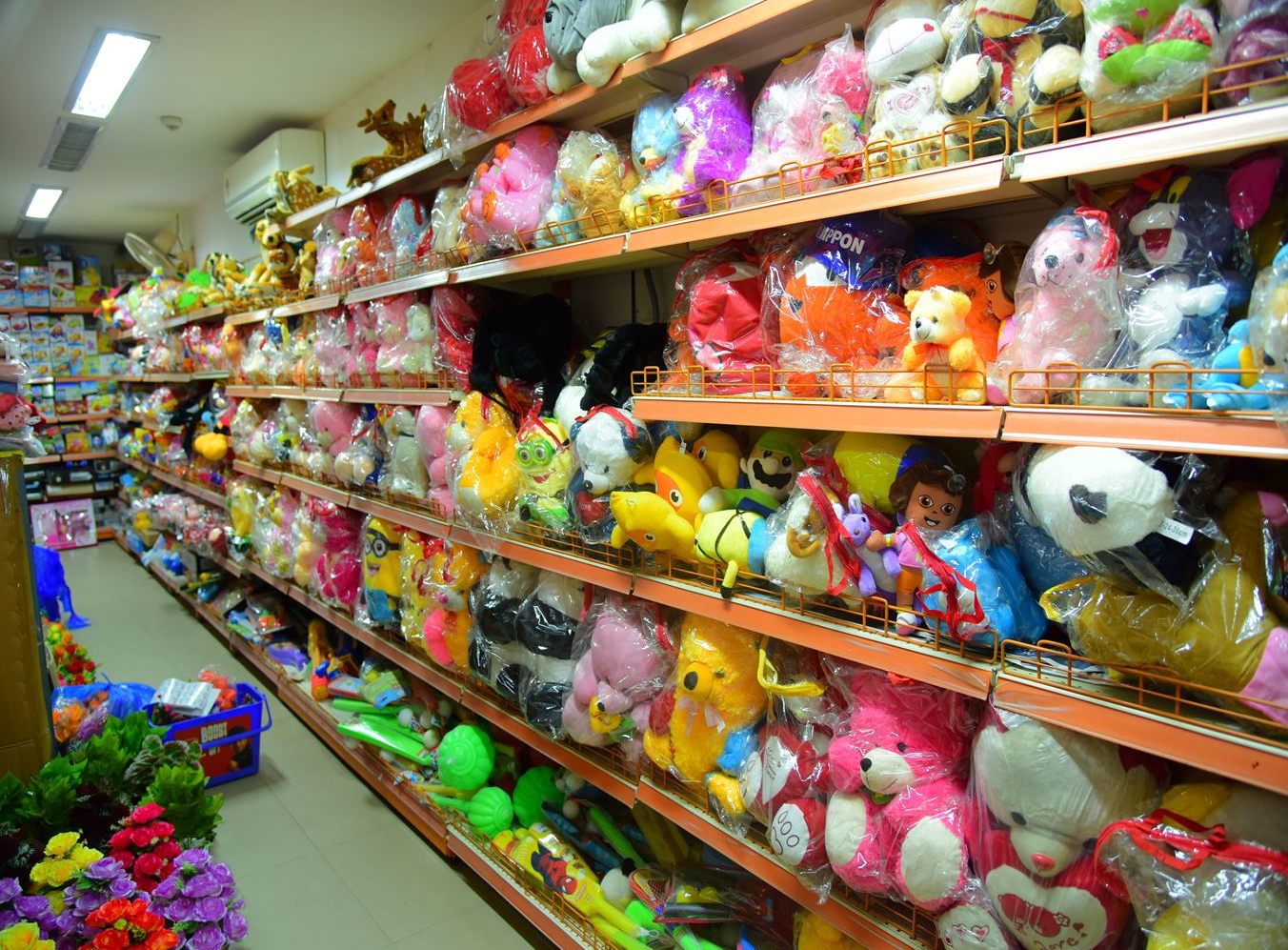 Soft toys section